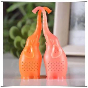 Silikonové slon tvar Hrnek Cup čajové sítko filtru sypané byliny Infuser čisté měkké sítko s Food Grade Make čaj Sáčkový filtr